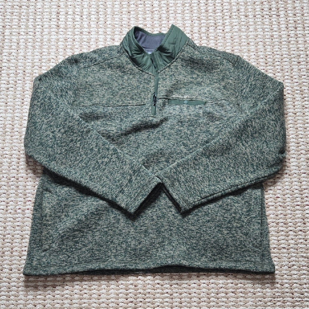 Eddie Bauer XXL Green Pullover Sweater Sweatshirt Plus Size Top